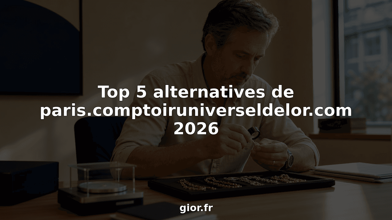 Top 5 alternatives de paris.comptoiruniverseldelor.com 2026